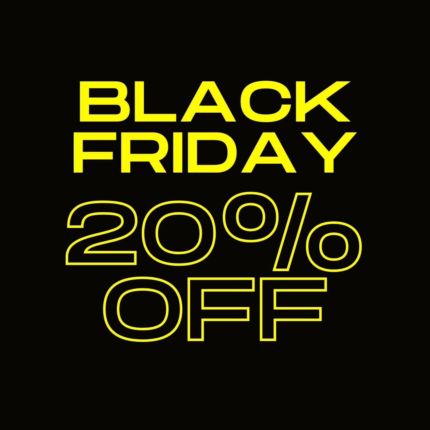 Black Friday 15% off!