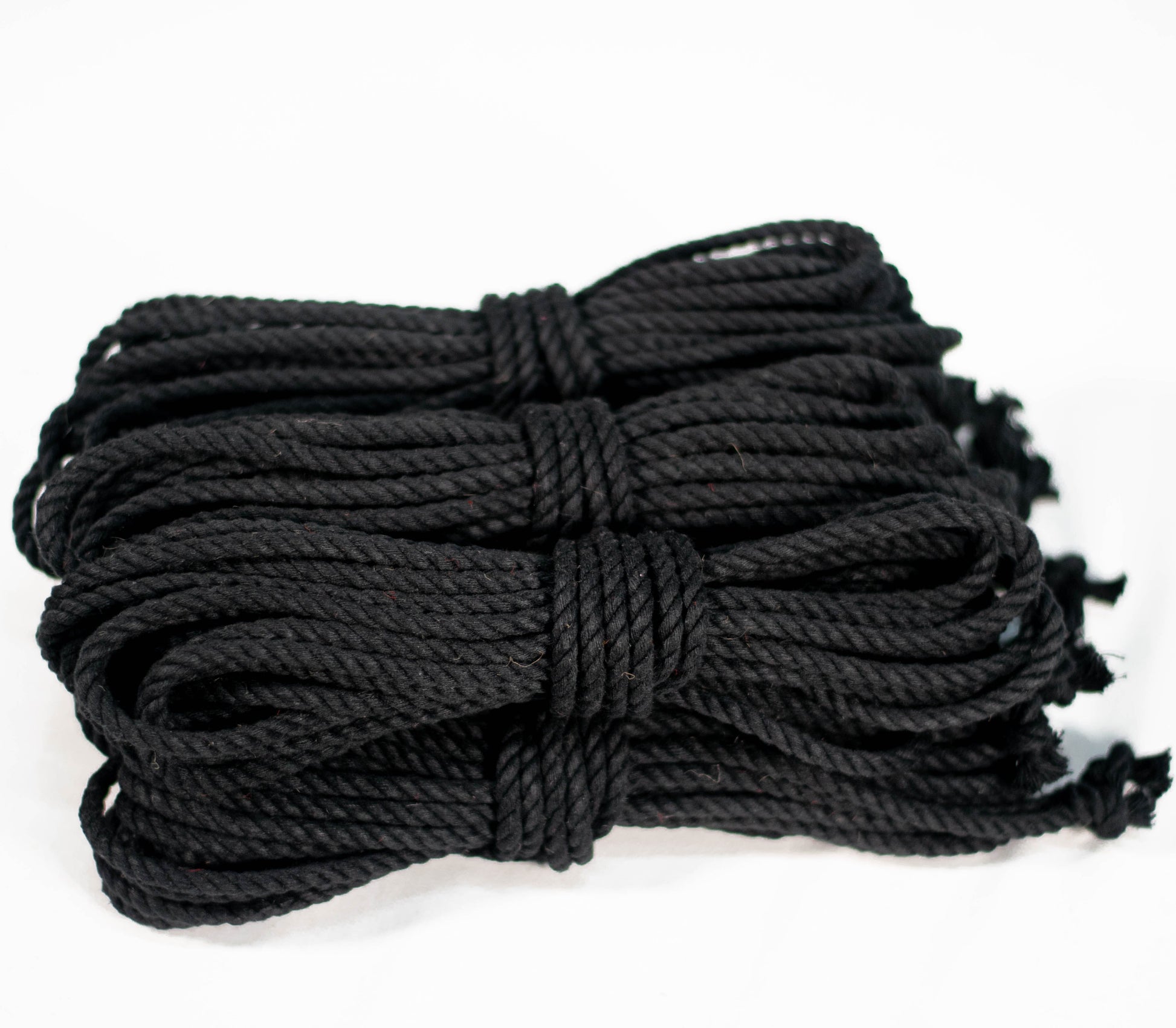 Cotton Play Ropes Shibari Rope black Bundle of 6 