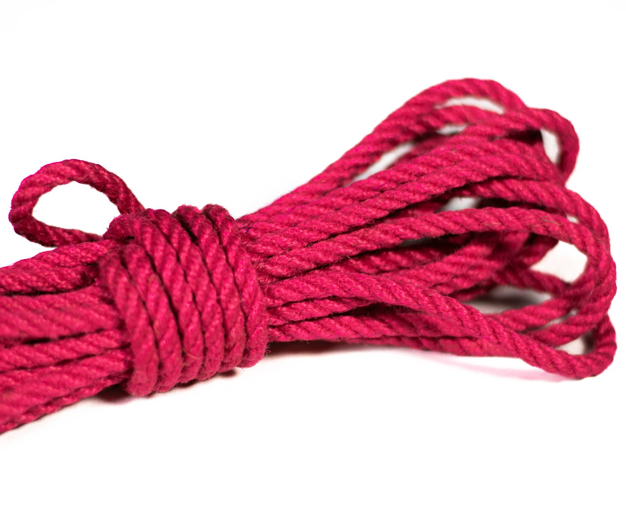 Coloured jute rope · 5mm double-ply (treated)